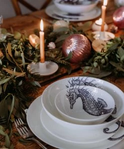 Fegg Hayes Bone China Seahorse Pasta Bowl