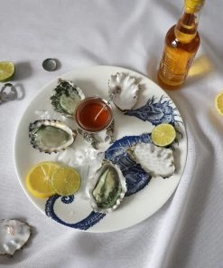 Fegg Hayes Large Bone China Seahorse Dinner Plate