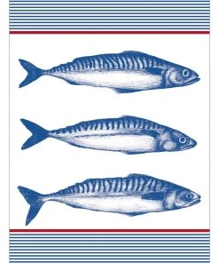 Magic Textiles Kitchen & Dining Stripe Mackerel Tea Towel