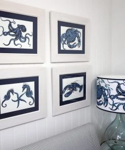 Cream Cornwall Pendower Limited Edition Set Of 4 A3 Prints Wall Decor