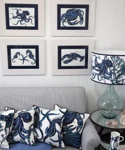 Cream Cornwall Pendower Limited Edition Set Of 4 A3 Prints Wall Decor