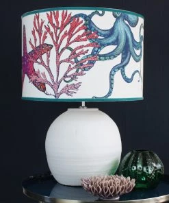 Cream Cornwall Rainbow Reef Lampshade - White