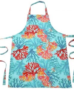 Magic Textiles Kitchen & Dining Coral Rays Design Multi-Colour Printed Cotton Apron