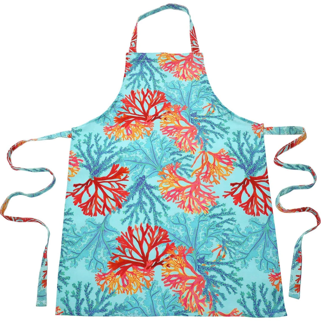 Magic Textiles Kitchen & Dining Coral Rays Design Multi-Colour Printed Cotton Apron 1 Magic Textiles Kitchen & Dining Coral Rays Design Multi-Colour Printed Cotton Apron
