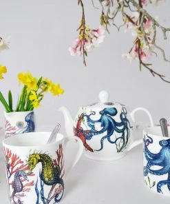 Impact China Kitchen & Dining Set Of Four Reef Mugs