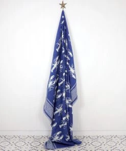 John Spencer Reversible Lobster Throw - Deep Blue & Ecru Homeware 8 John Spencer Reversible Lobster Throw - Deep Blue & Ecru Homeware