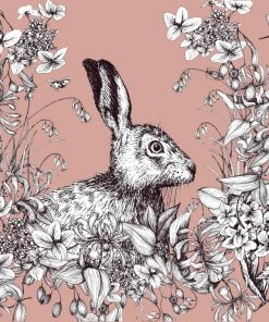 Magic Textiles Hare Design Linen Napkin