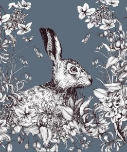 Magic Textiles Hare Design Linen Napkin