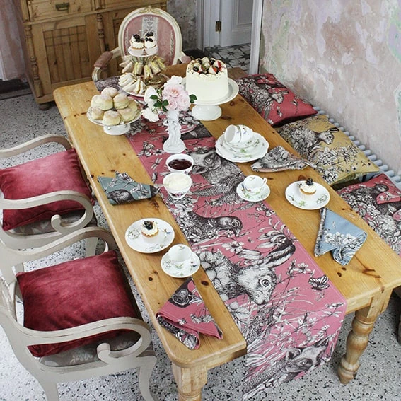 Magic Textiles Kitchen & Dining Trenwith Linen Table Runner 2 Magic Textiles Kitchen & Dining Trenwith Linen Table Runner