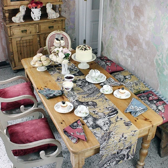 Magic Textiles Kitchen & Dining Trenwith Linen Table Runner 4 Magic Textiles Kitchen & Dining Trenwith Linen Table Runner