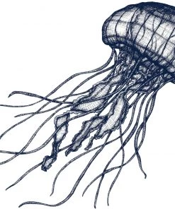 Magic Textiles Jellyfish Napkin On Off White Organic Linen Kitchen & Dining