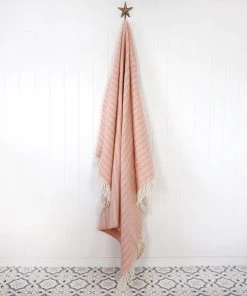 KLIPPAN Rose Chevron Eco Wool Throw Homeware