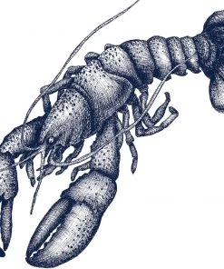 Magic Textiles Kitchen & Dining Lobster Napkin On Off White Organic Linen