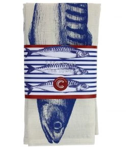 Magic Textiles Kitchen & Dining Stripe Mackerel Tea Towel
