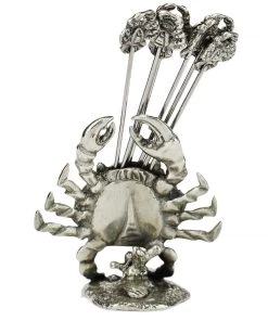 Detail Products Pewter Crab Pick Set 8 Detail Products Pewter Crab Pick Set