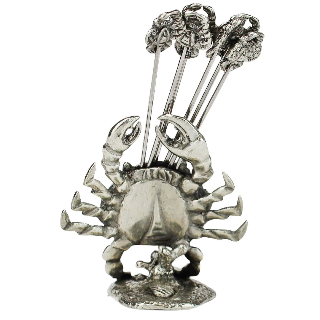 Detail Products Pewter Crab Pick Set 3 Detail Products Pewter Crab Pick Set