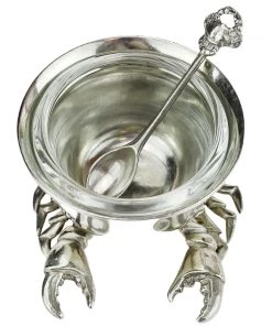 Detail Products Kitchen & Dining Pewter Crab Condiment Bowl