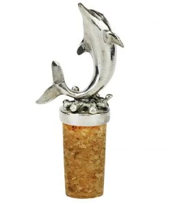 Detail Products Pewter Dolphin Cork Stopper Kitchen & Dining