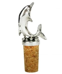 Detail Products Pewter Dolphin Cork Stopper Kitchen & Dining