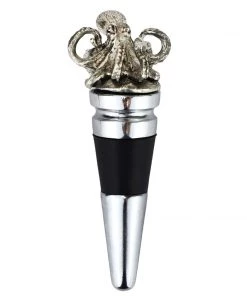 Detail Products Kitchen & Dining Pewter Octopus Bottle Stopper