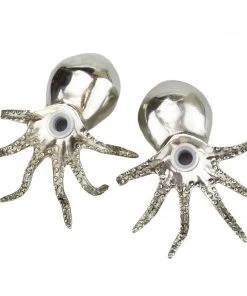 Detail Products Pewter Octopus Salt And Pepper Shakers Kitchen & Dining