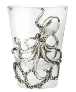Detail Products Pewter Octopus Shot Glass Kitchen & Dining