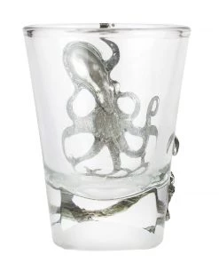 Detail Products Pewter Octopus Shot Glass Kitchen & Dining