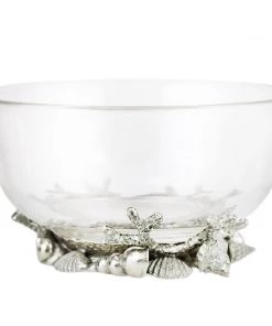 Detail Products Kitchen & Dining Pewter Shell & Coral Bowl