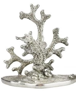 Detail Products Kitchen & Dining Pewter Coral & Seahorse Card Holder