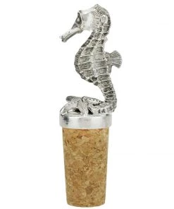 Detail Products Kitchen & Dining Pewter Seahorse Cork Stopper