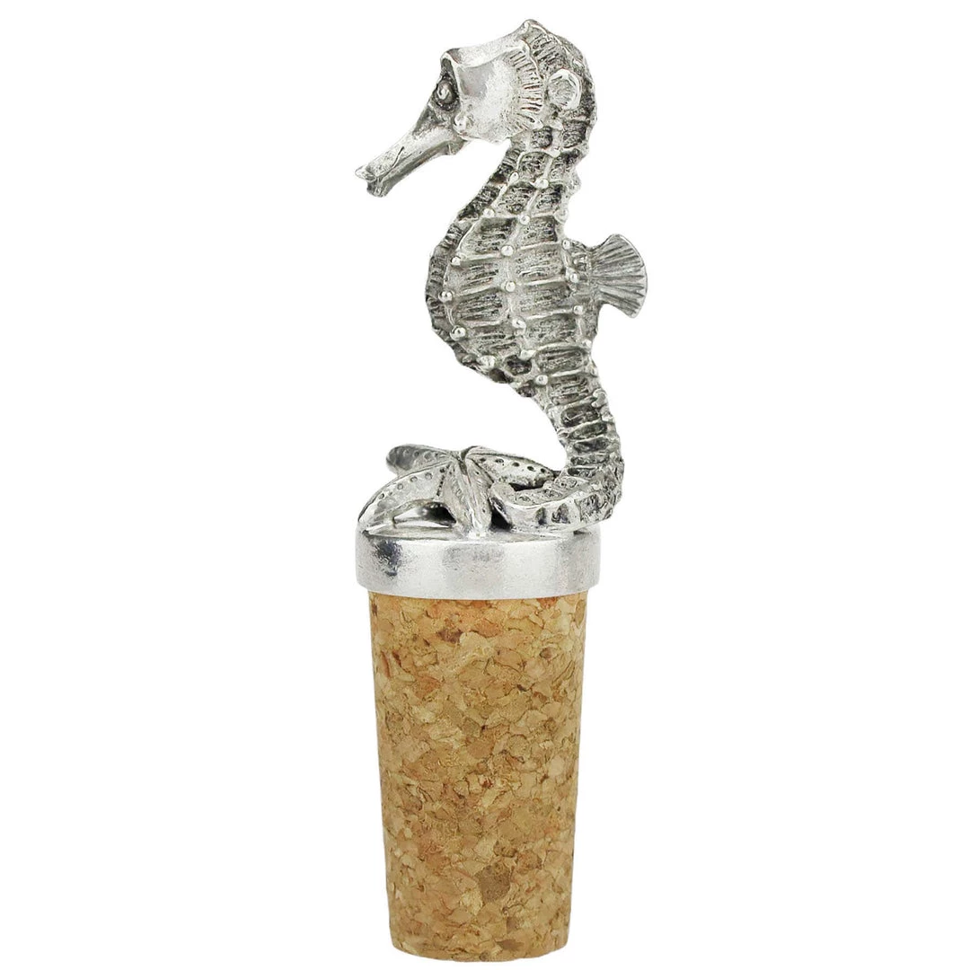 Detail Products Kitchen & Dining Pewter Seahorse Cork Stopper 1 Detail Products Kitchen & Dining Pewter Seahorse Cork Stopper