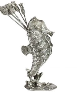 Detail Products Pewter Seahorse Pick Set Kitchen & Dining