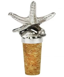 Detail Products Kitchen & Dining Pewter Starfish Cork Stopper