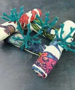 Coach House Set Of 4 Turquoise Reef Napkin Rings