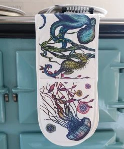 Magic Textiles Reef Design Multi-Coloured Print Oven Gloves Kitchen & Dining
