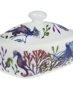 Fegg Hayes Kitchen & Dining Bone China Reef Butter Dish