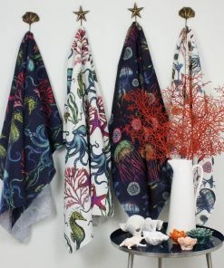 Magic Textiles Canyons Reef Linen Fabric - Natural Homeware