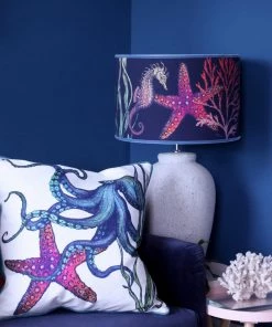 Magic Textiles Rainbow Reef Octopus Velvet Cushion Cover On White Velvet Homeware 11 Magic Textiles Rainbow Reef Octopus Velvet Cushion Cover On White Velvet Homeware