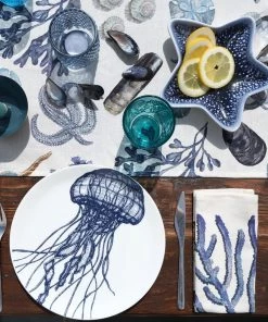 Magic Textiles Kitchen & Dining Beachcomber Napkins On Off White Organic Linen