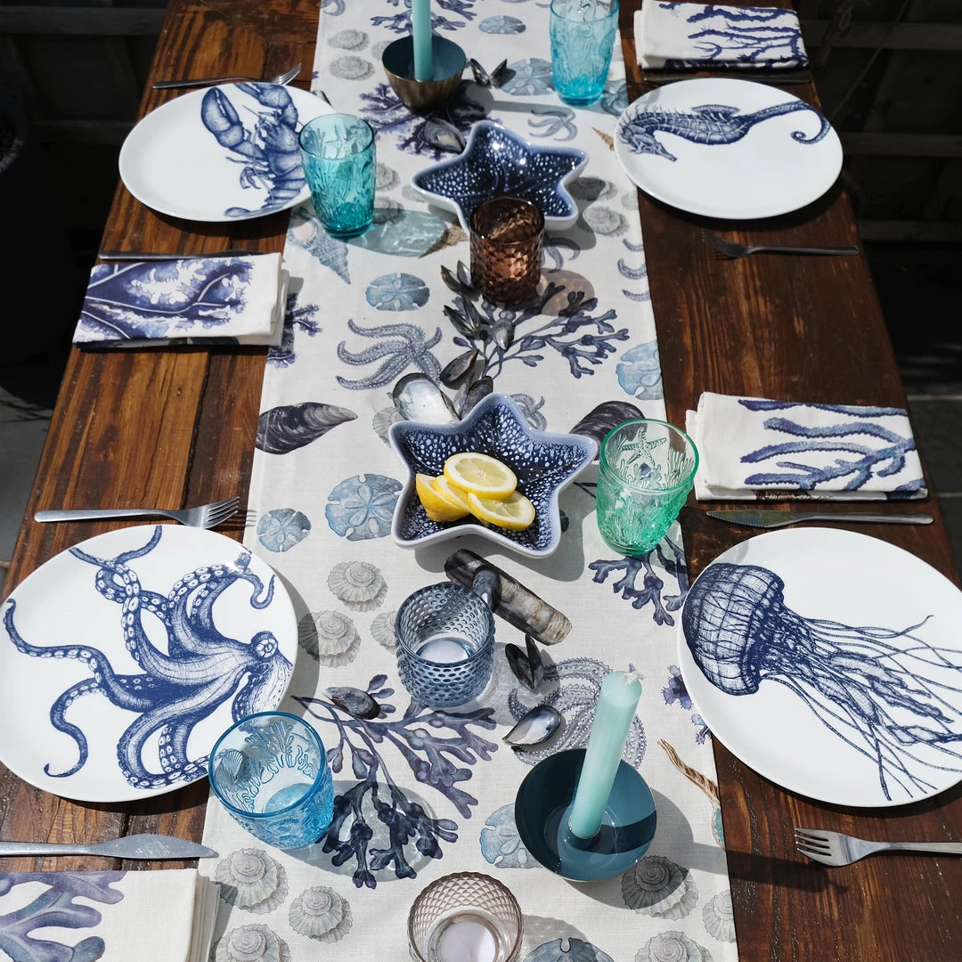 Magic Textiles Kitchen & Dining Beachcomber Linen Table Runner 3 Magic Textiles Kitchen & Dining Beachcomber Linen Table Runner