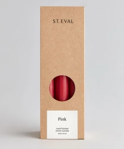 St.Eval Candles & Home Fragrance Pack Of Six Coloured Dinner Candles - Pink