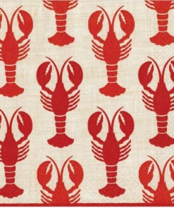 Caspari Lobster Paper Napkins