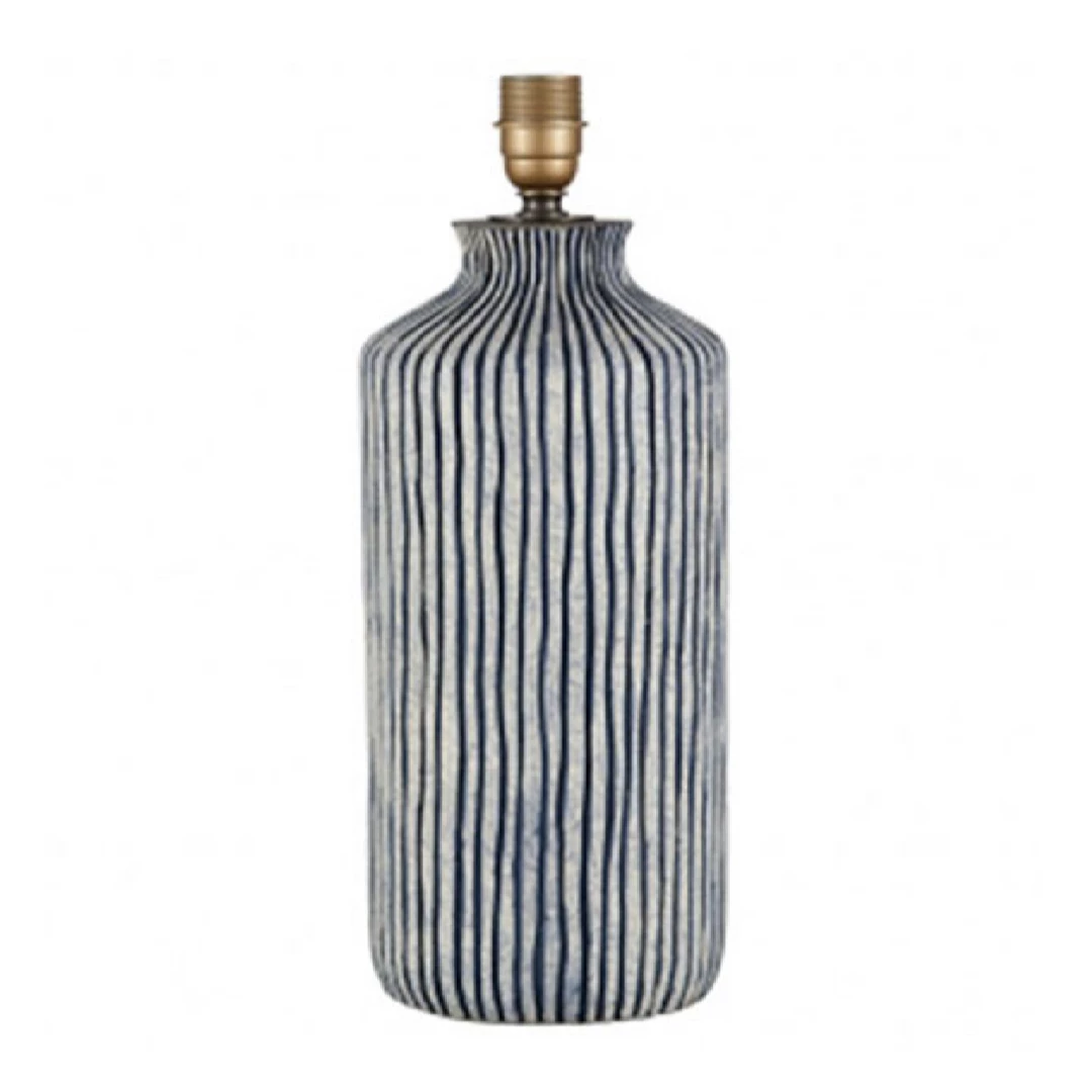 Pacific Lifestyle Loe Stripe Stoneware Lamp Base Homeware 1 Pacific Lifestyle Loe Stripe Stoneware Lamp Base Homeware