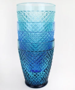 United Glass Ocean Diamond Cut Tumbler