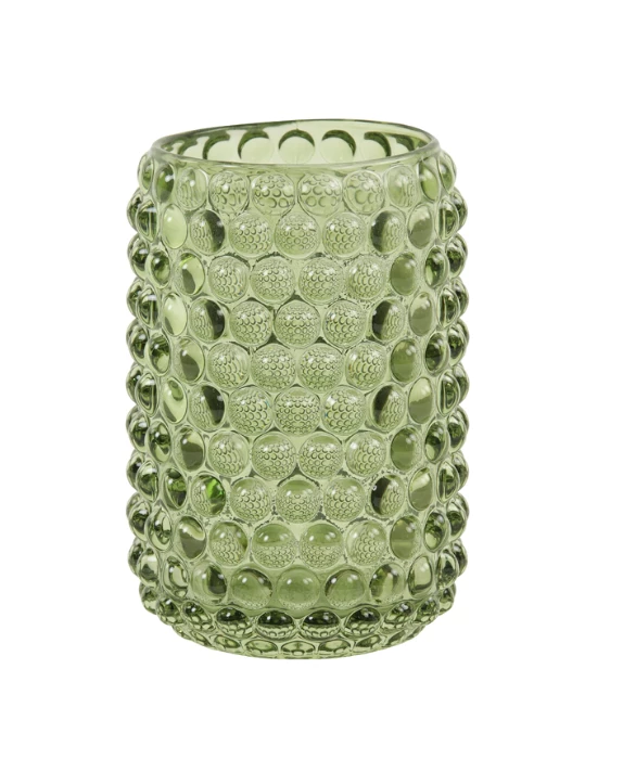 Light & Living Sea Urchin Glass Tea Light - Olive Green 2 Light & Living Sea Urchin Glass Tea Light - Olive Green