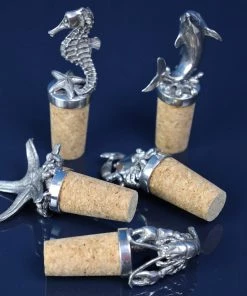 Detail Products Pewter Dolphin Cork Stopper Kitchen & Dining