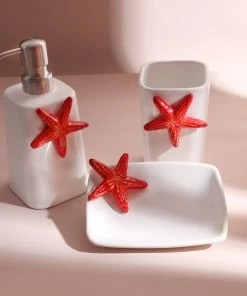 Edelweiss Starfish Soap Dish In White