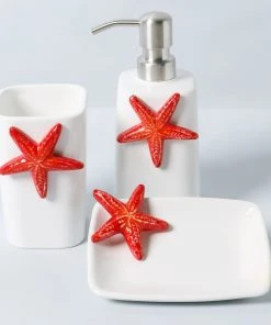 Edelweiss New Arrivals Starfish Soap Dispenser In White