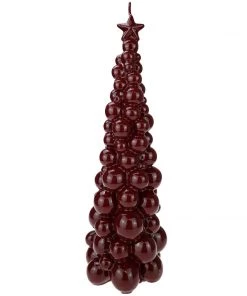 Graziani Bauble Tree Candle - Burgundy Accessories