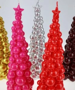 Graziani Bauble Tree Candle - Red